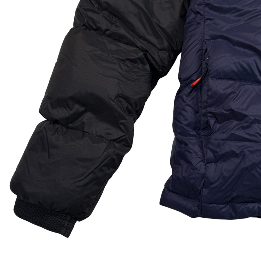 Cotopaxi Solazo Hooded Down Jacket Womens Small Black Maroon Navy Blue Puffer - Picture 12 of 13